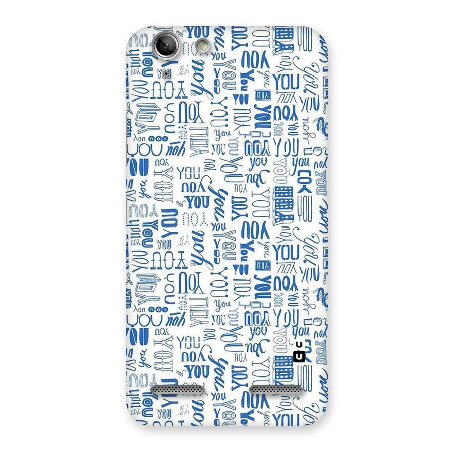 You Pattern Back Case for Vibe K5 Plus