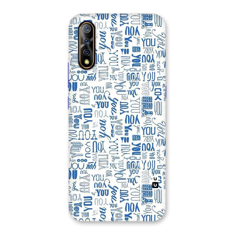 You Pattern Back Case for Vivo S1