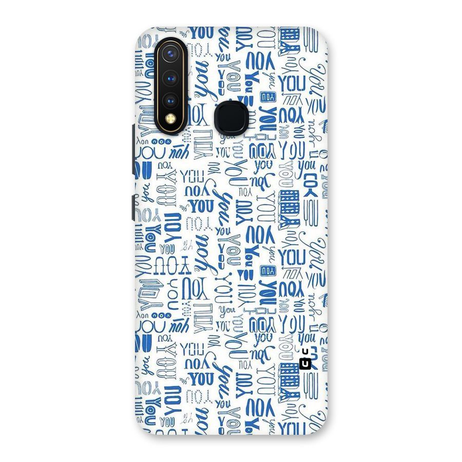 You Pattern Back Case for Vivo U20