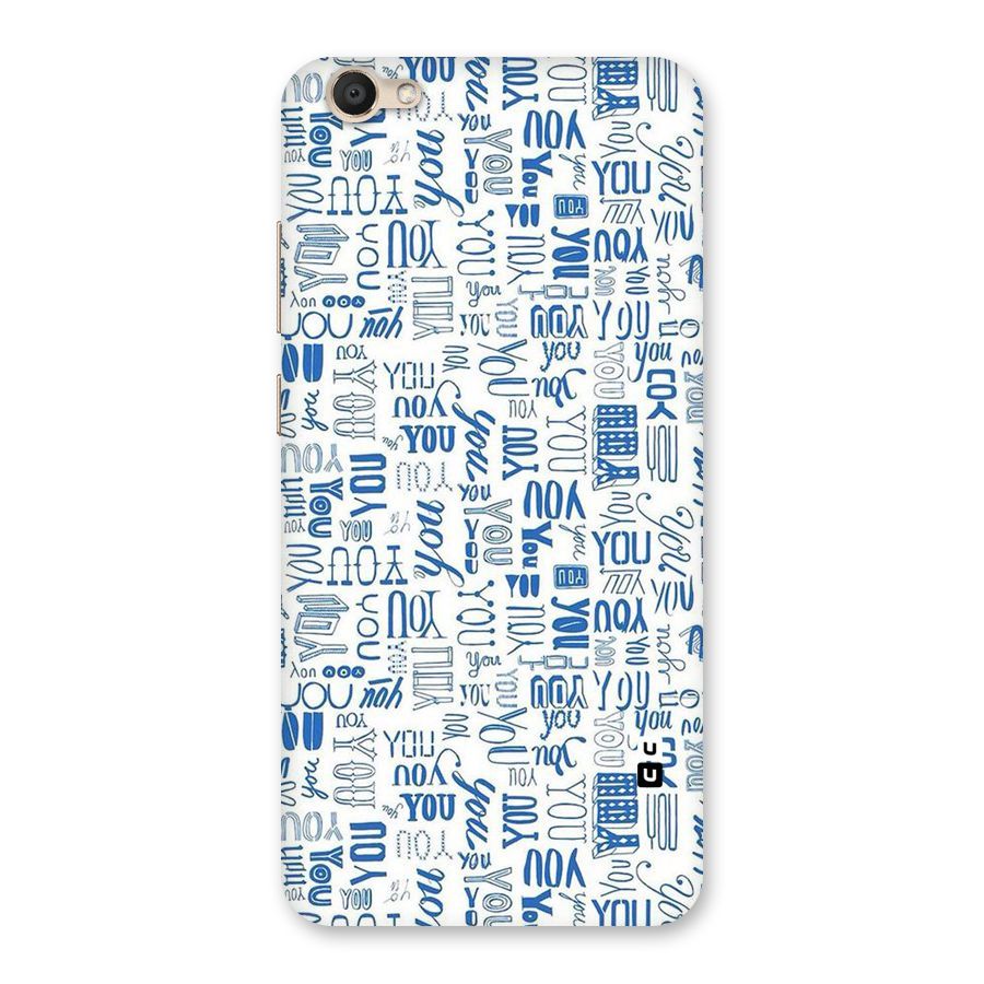 You Pattern Back Case for Vivo V5