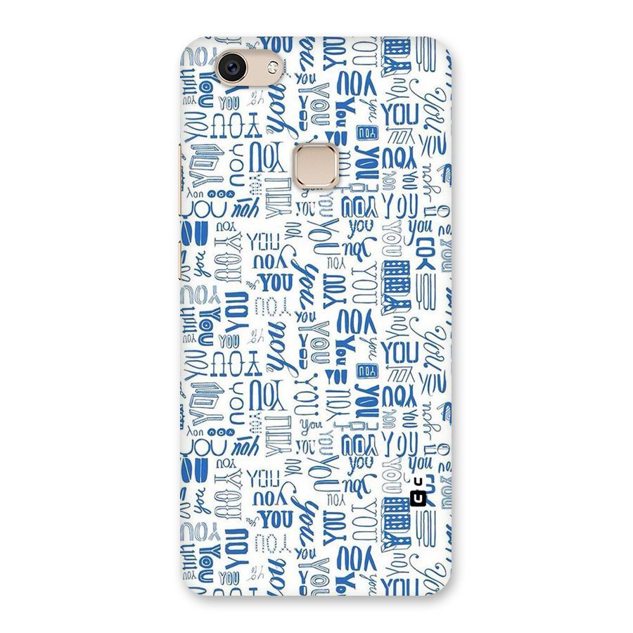 You Pattern Back Case for Vivo V7