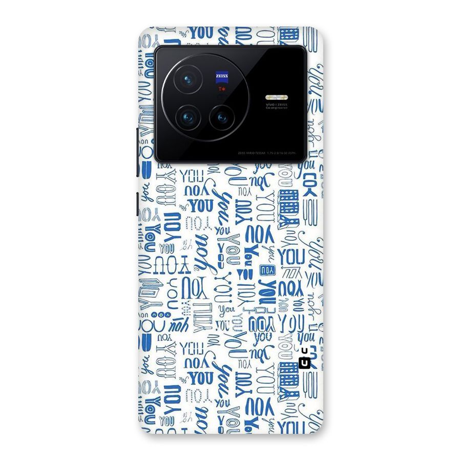 You Pattern Back Case for Vivo X80