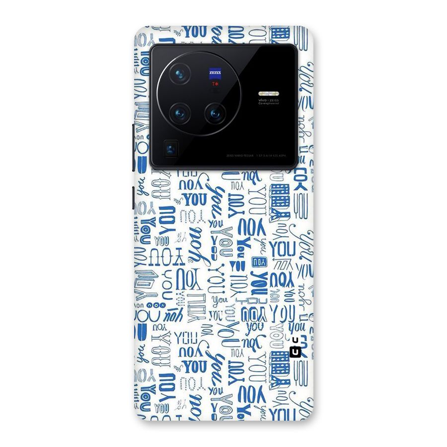 You Pattern Back Case for Vivo X80 Pro