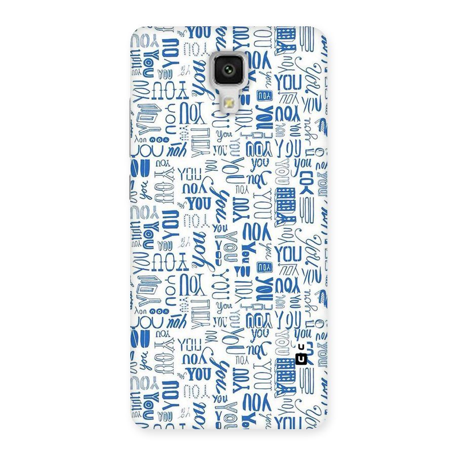 You Pattern Back Case for Xiaomi Mi 4