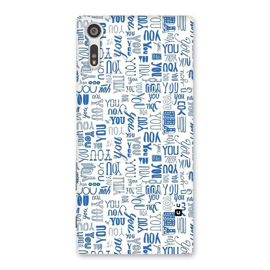 You Pattern Back Case for Xperia XZ
