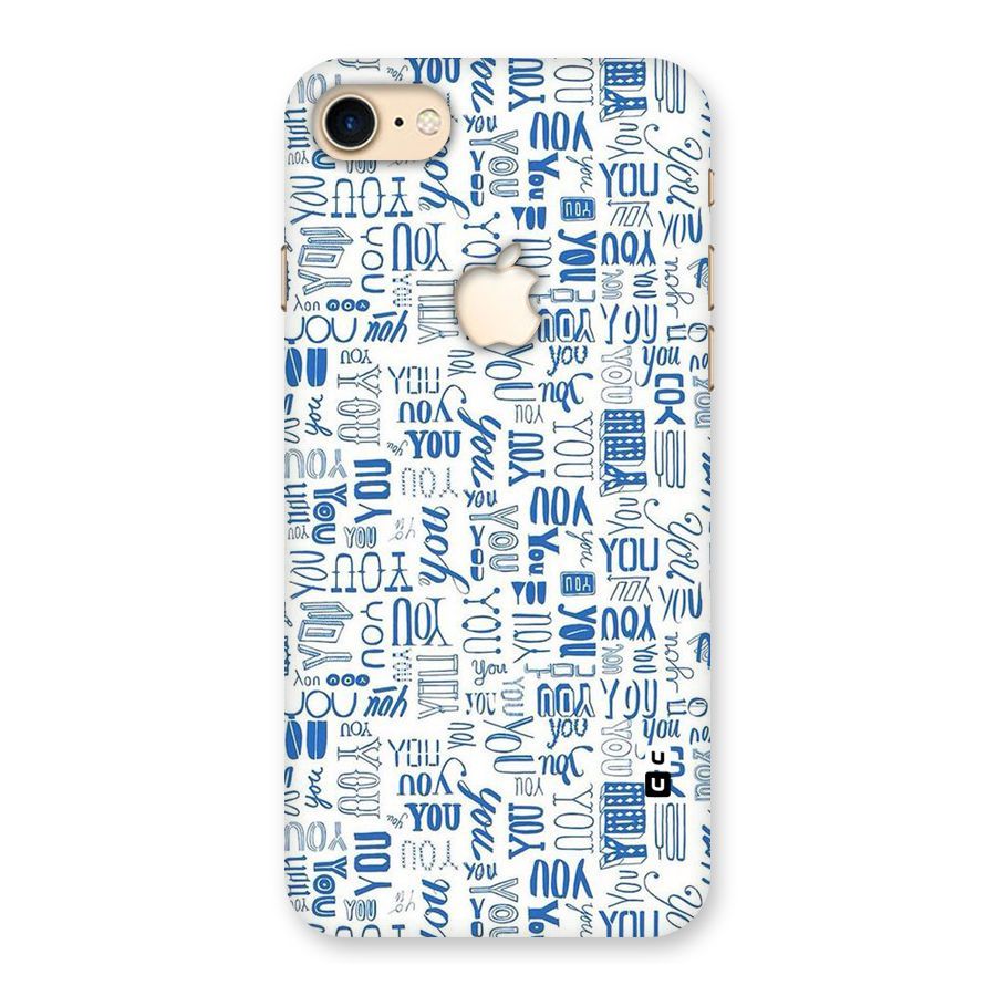 You Pattern Back Case for iPhone 7 Apple Cut