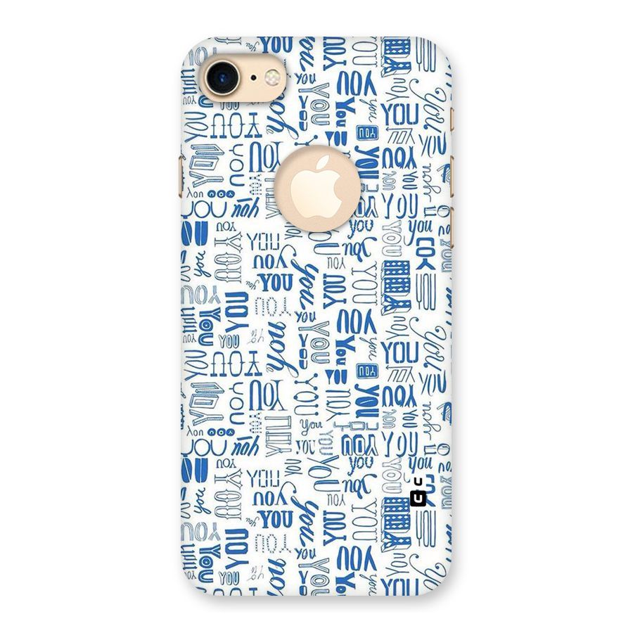 You Pattern Back Case for iPhone 7 Logo Cut