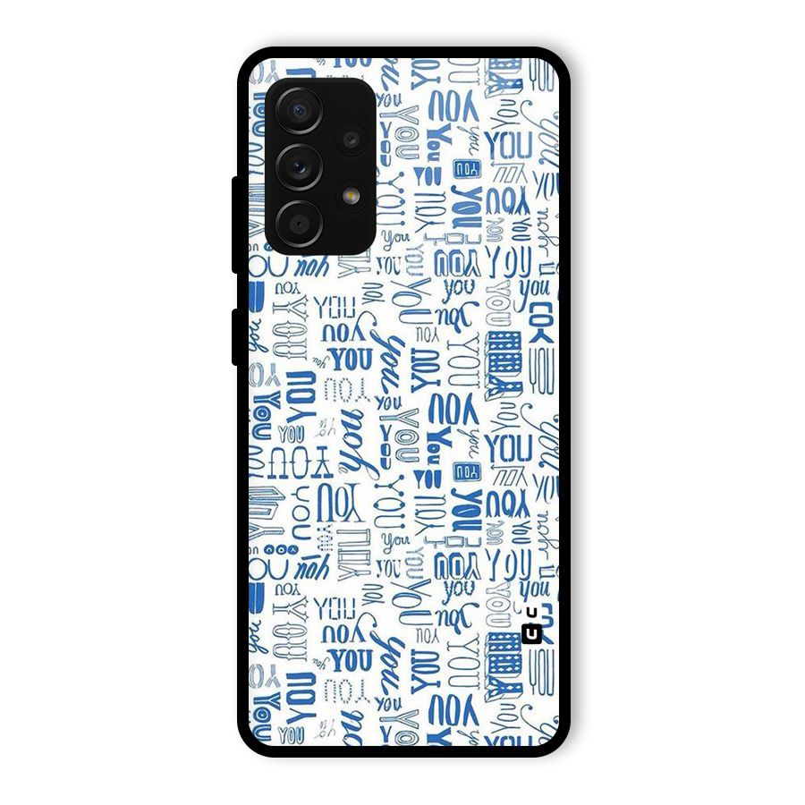You Pattern Glass Back Case for Galaxy A53 5G