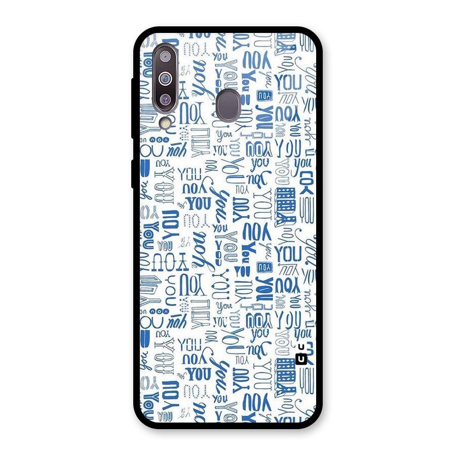 You Pattern Glass Back Case for Galaxy M30