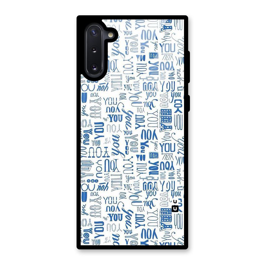 You Pattern Glass Back Case for Galaxy Note 10