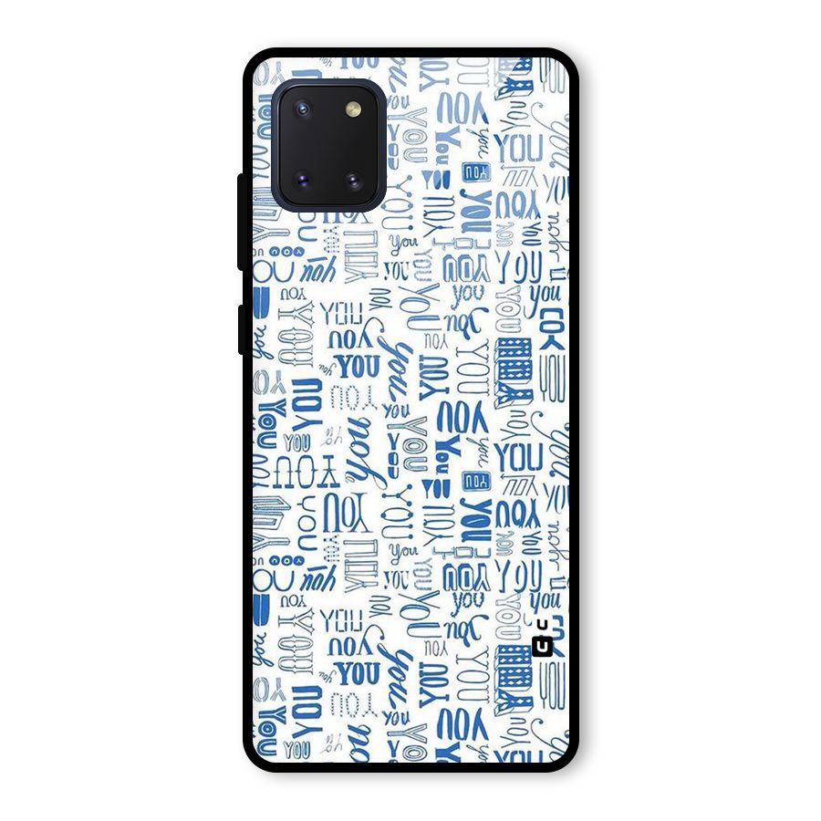 You Pattern Glass Back Case for Galaxy Note 10 Lite