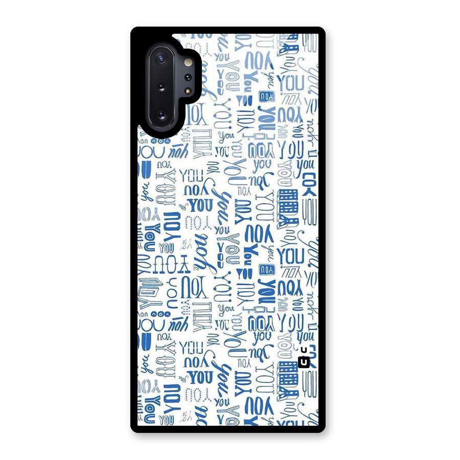You Pattern Glass Back Case for Galaxy Note 10 Plus