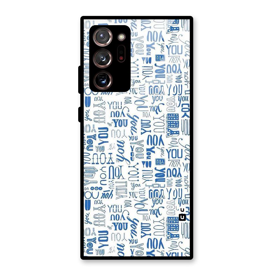 You Pattern Glass Back Case for Galaxy Note 20 Ultra