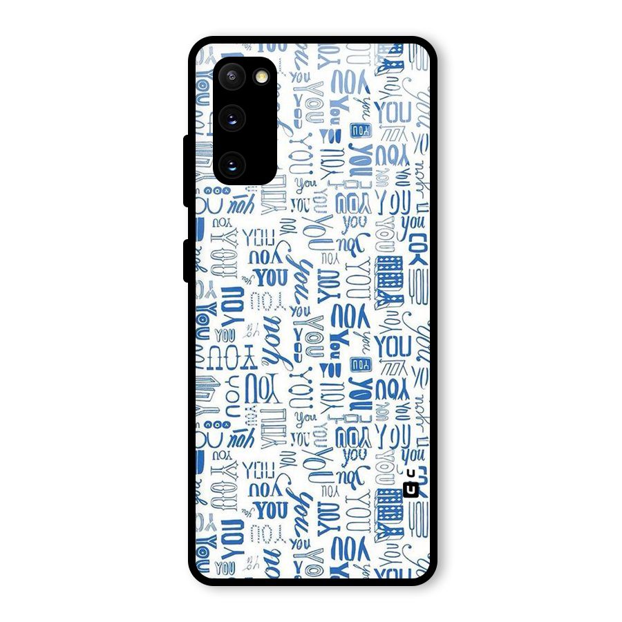 You Pattern Glass Back Case for Galaxy S20 FE 5G