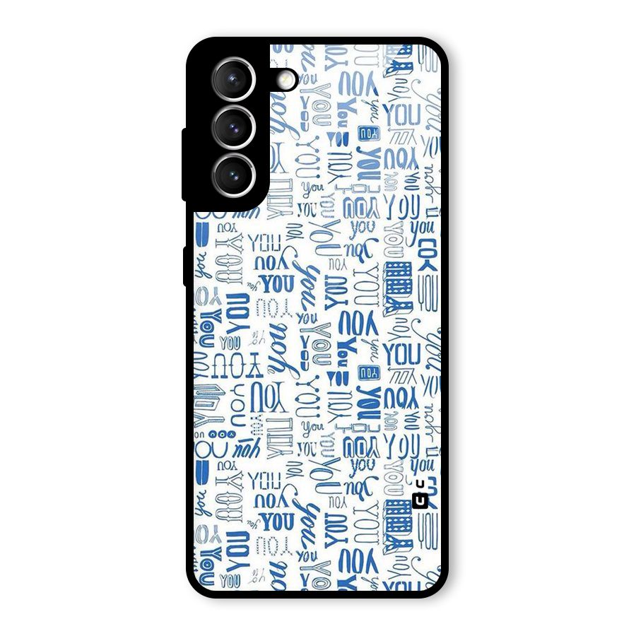 You Pattern Glass Back Case for Galaxy S21 5G