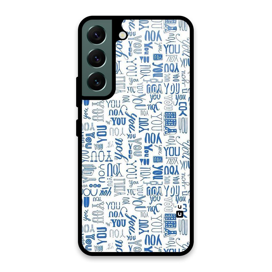 You Pattern Glass Back Case for Galaxy S22 5G