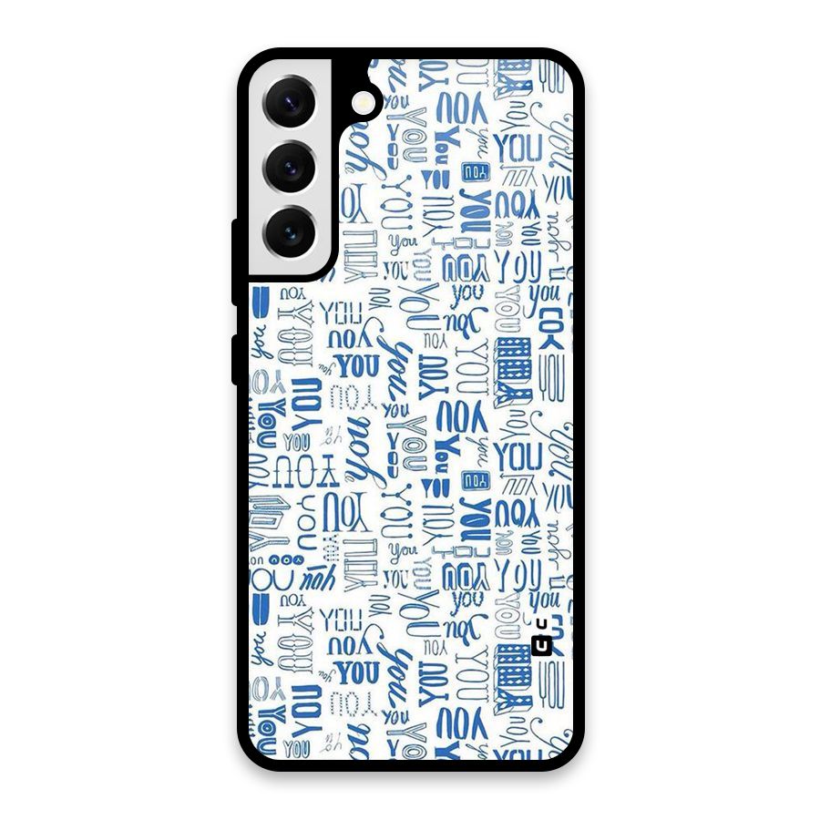 You Pattern Glass Back Case for Galaxy S22 Plus 5G