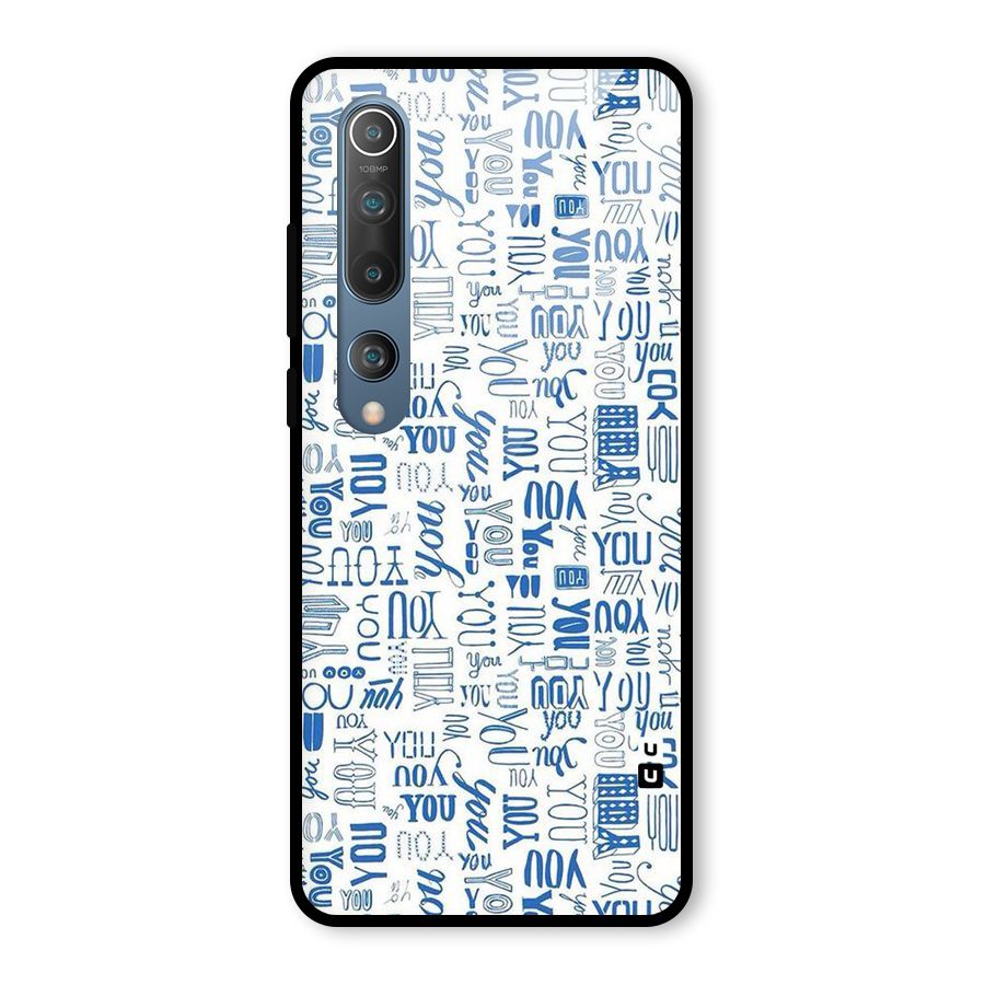 You Pattern Glass Back Case for Mi 10