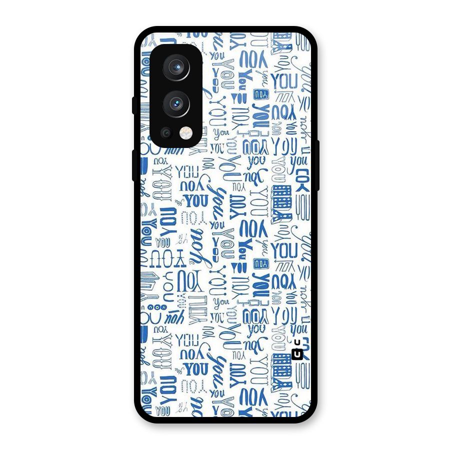 You Pattern Glass Back Case for OnePlus Nord 2 5G