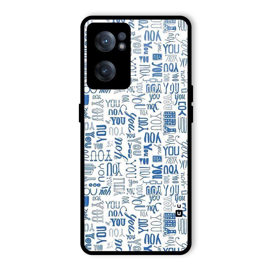 You Pattern Glass Back Case for OnePlus Nord CE 2 5G