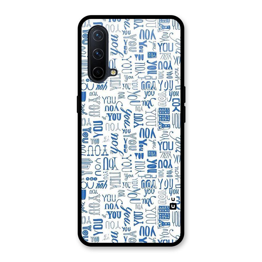 You Pattern Glass Back Case for OnePlus Nord CE 5G