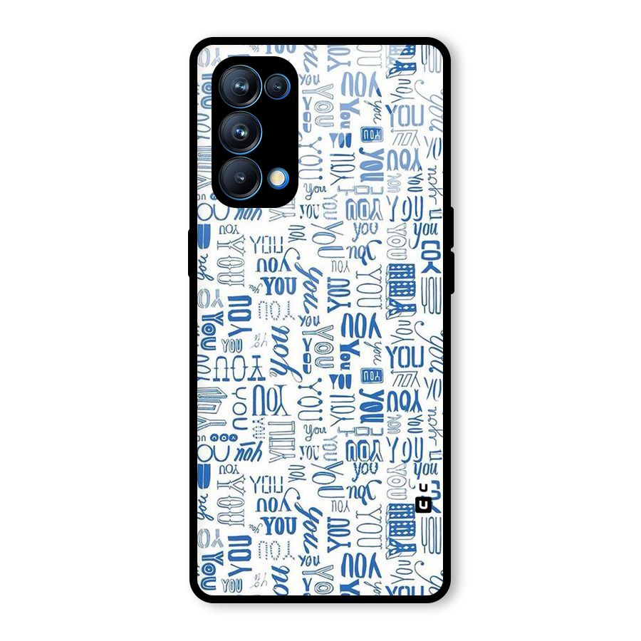 You Pattern Glass Back Case for Oppo Reno5 Pro 5G