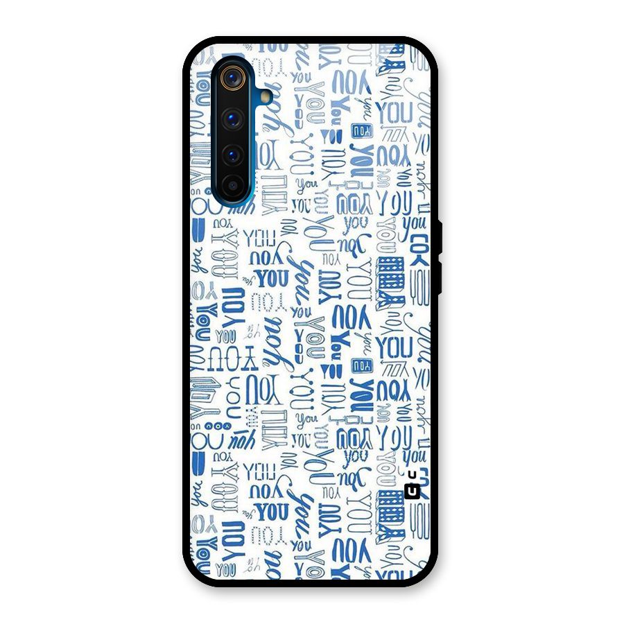 You Pattern Glass Back Case for Realme 6 Pro