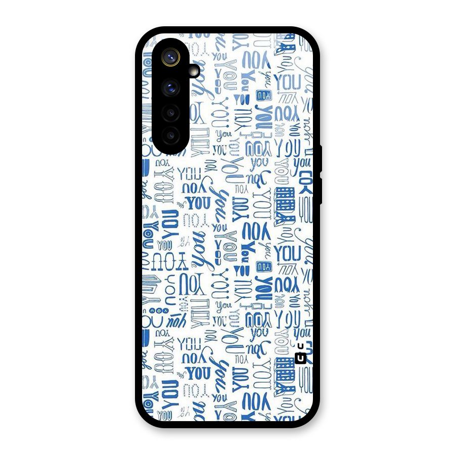 You Pattern Glass Back Case for Realme 6i