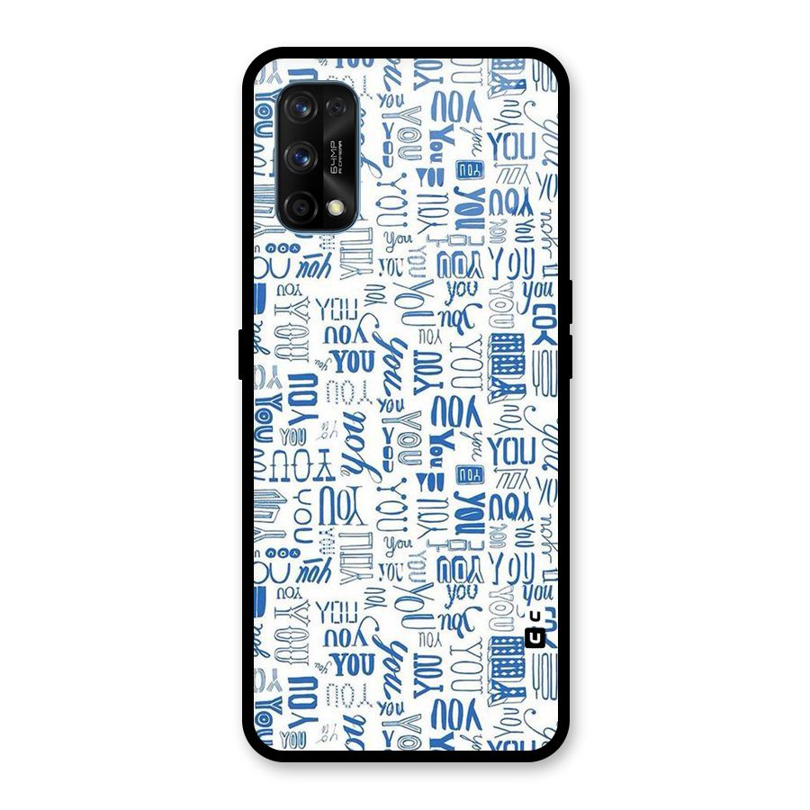 You Pattern Glass Back Case for Realme 7 Pro