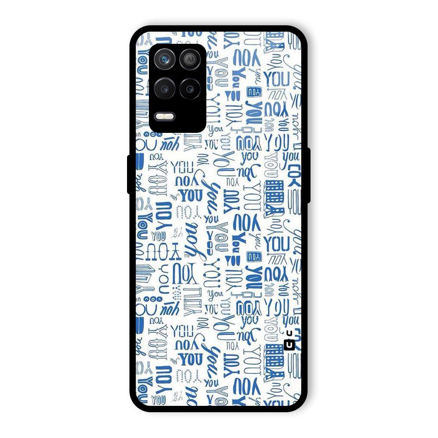You Pattern Glass Back Case for Realme 8 5G