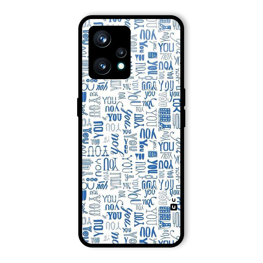You Pattern Glass Back Case for Realme 9 Pro Plus 5G