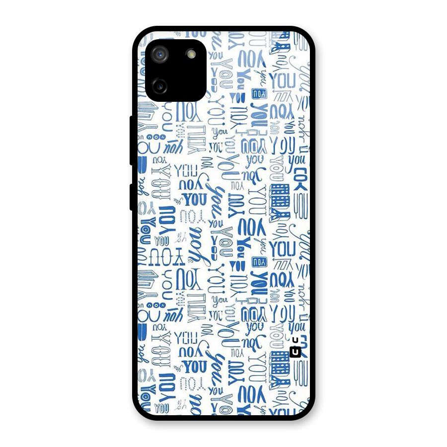 You Pattern Glass Back Case for Realme C11