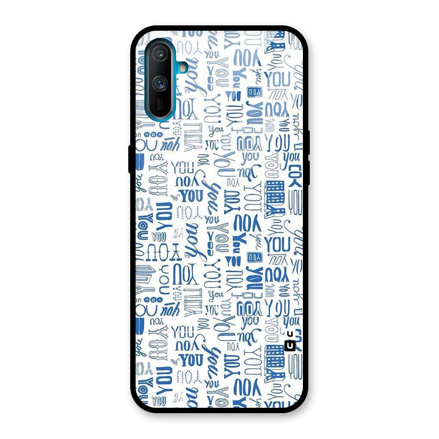You Pattern Glass Back Case for Realme C3