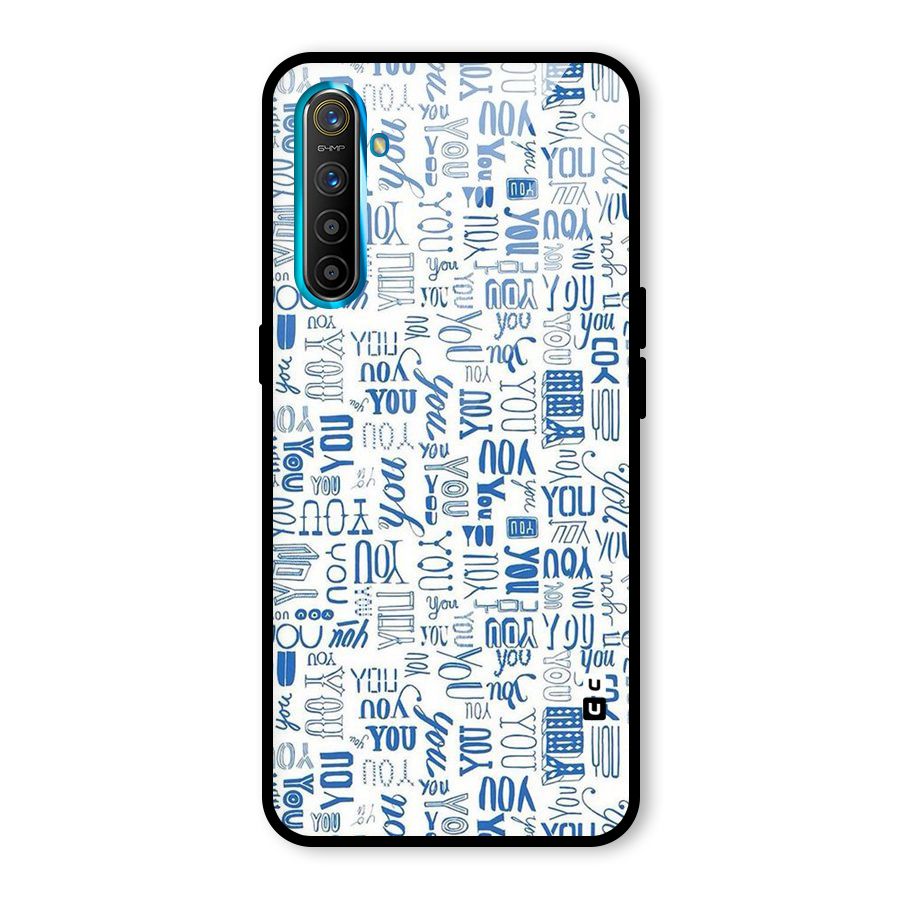 You Pattern Glass Back Case for Realme X2