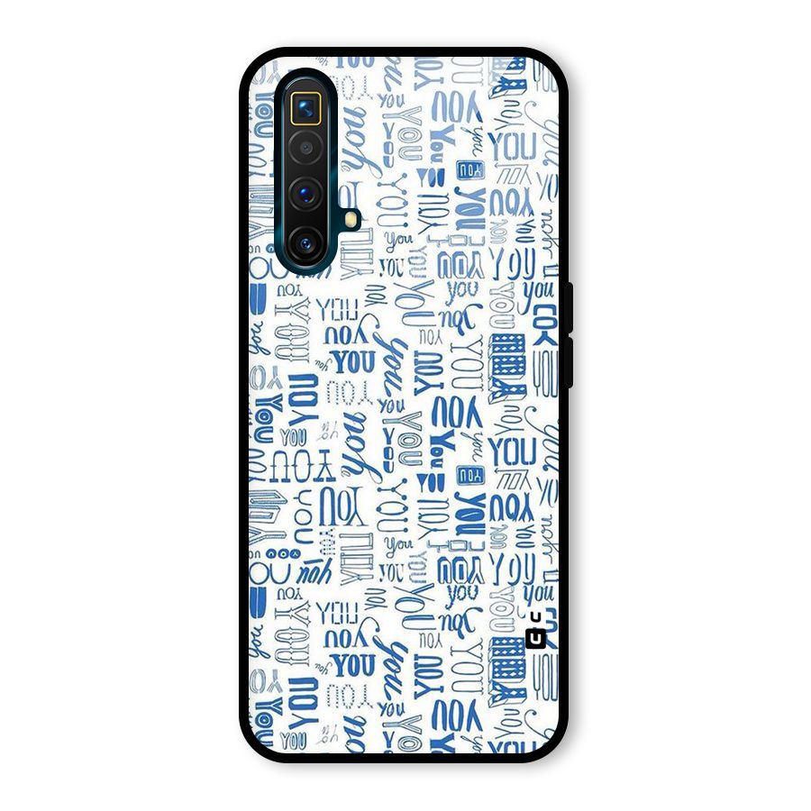 You Pattern Glass Back Case for Realme X3