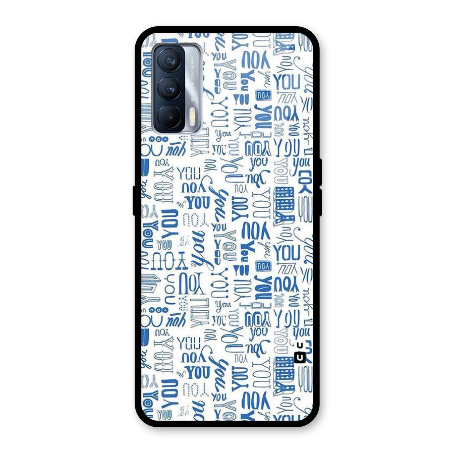 You Pattern Glass Back Case for Realme X7