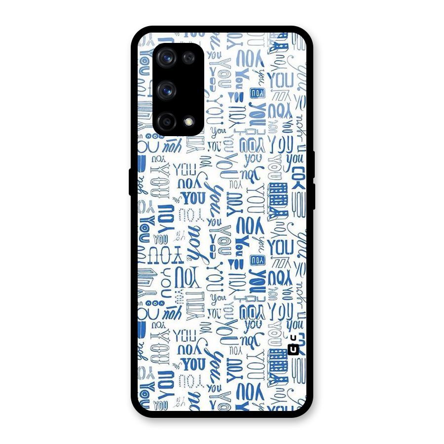 You Pattern Glass Back Case for Realme X7 Pro