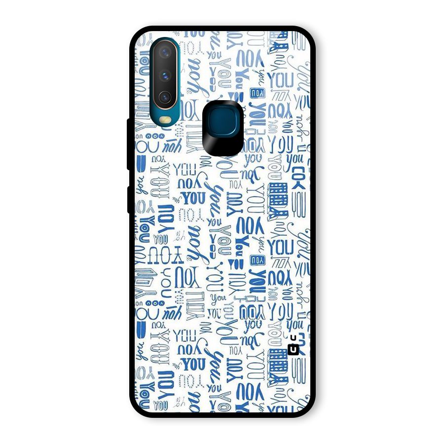 You Pattern Glass Back Case for Vivo U10