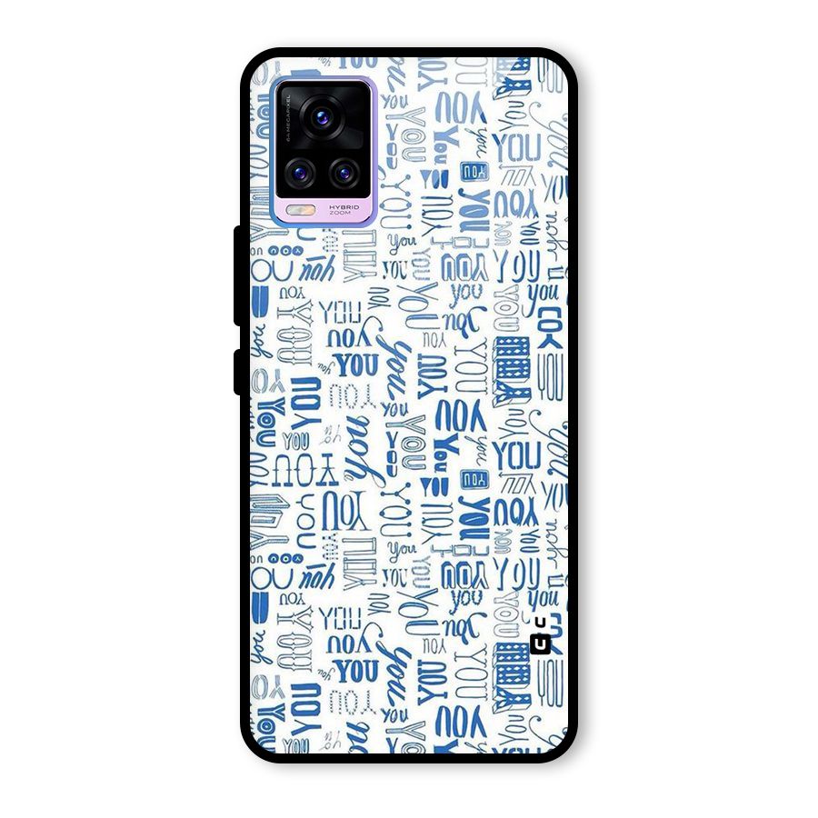 You Pattern Glass Back Case for Vivo V20 Pro
