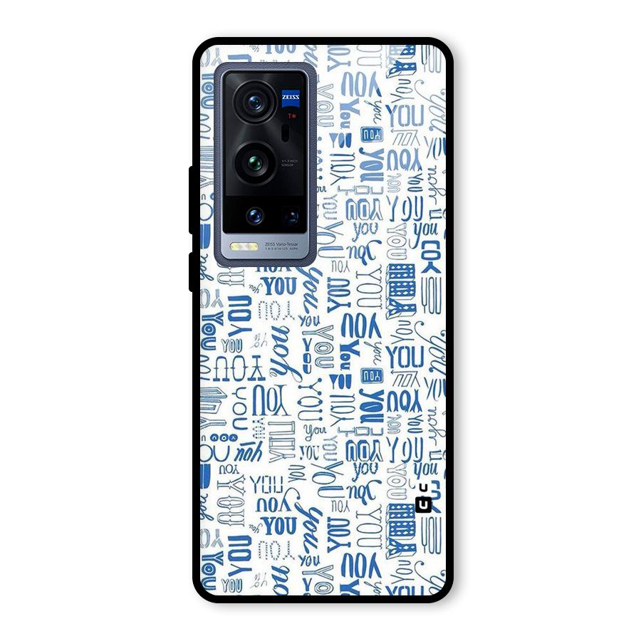 You Pattern Glass Back Case for Vivo X60 Pro Plus