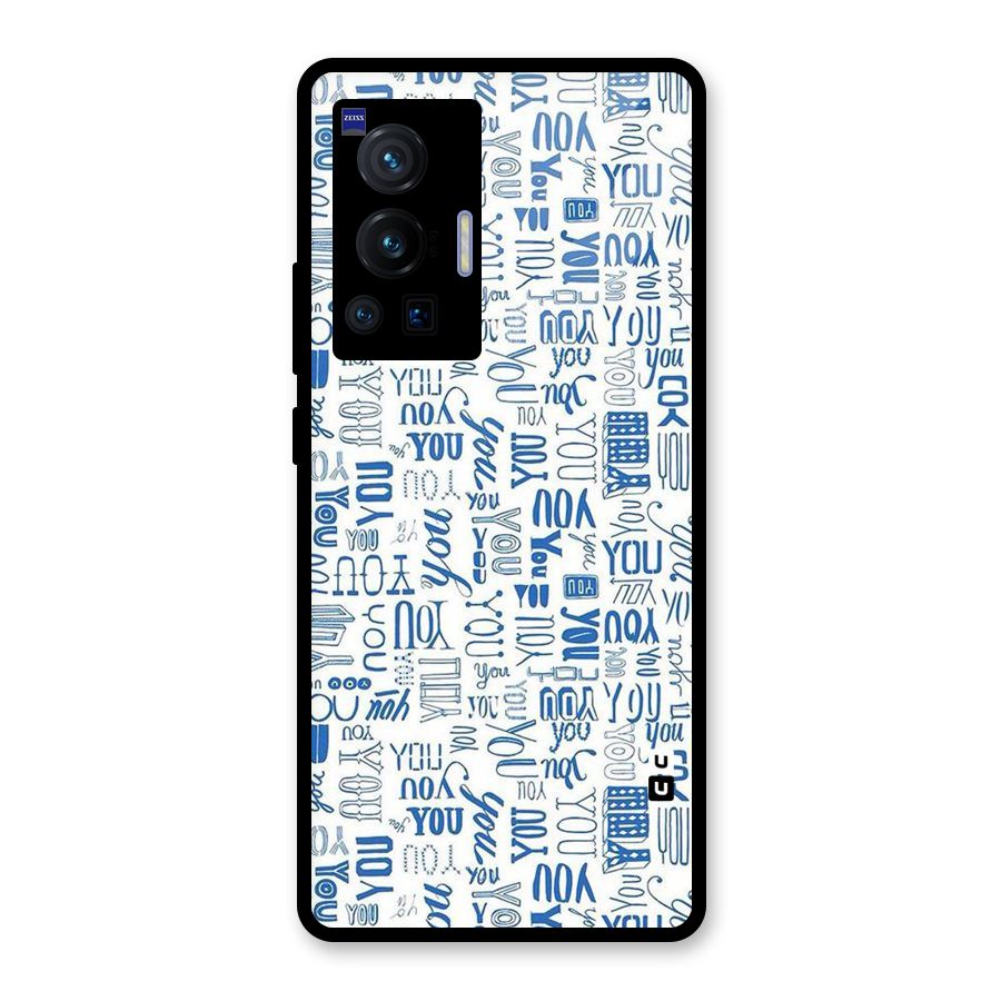 You Pattern Glass Back Case for Vivo X70 Pro