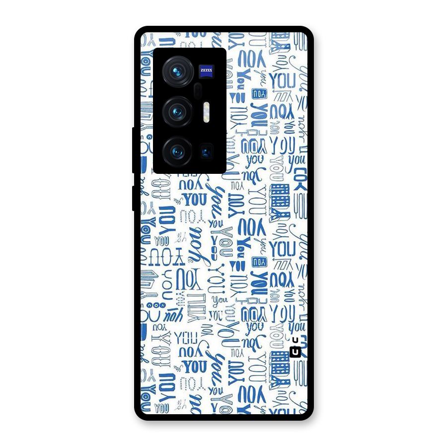 You Pattern Glass Back Case for Vivo X70 Pro Plus