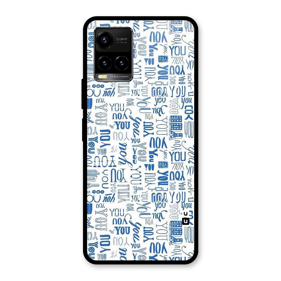 You Pattern Glass Back Case for Vivo Y21T