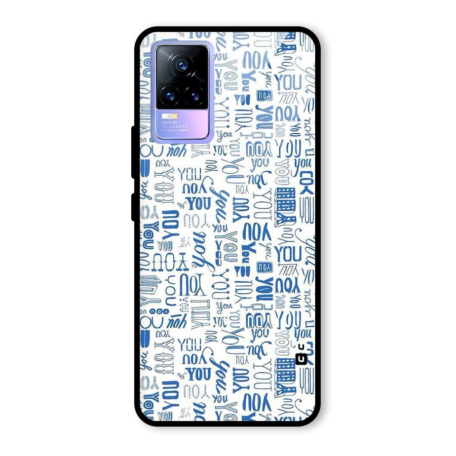 You Pattern Glass Back Case for Vivo Y73