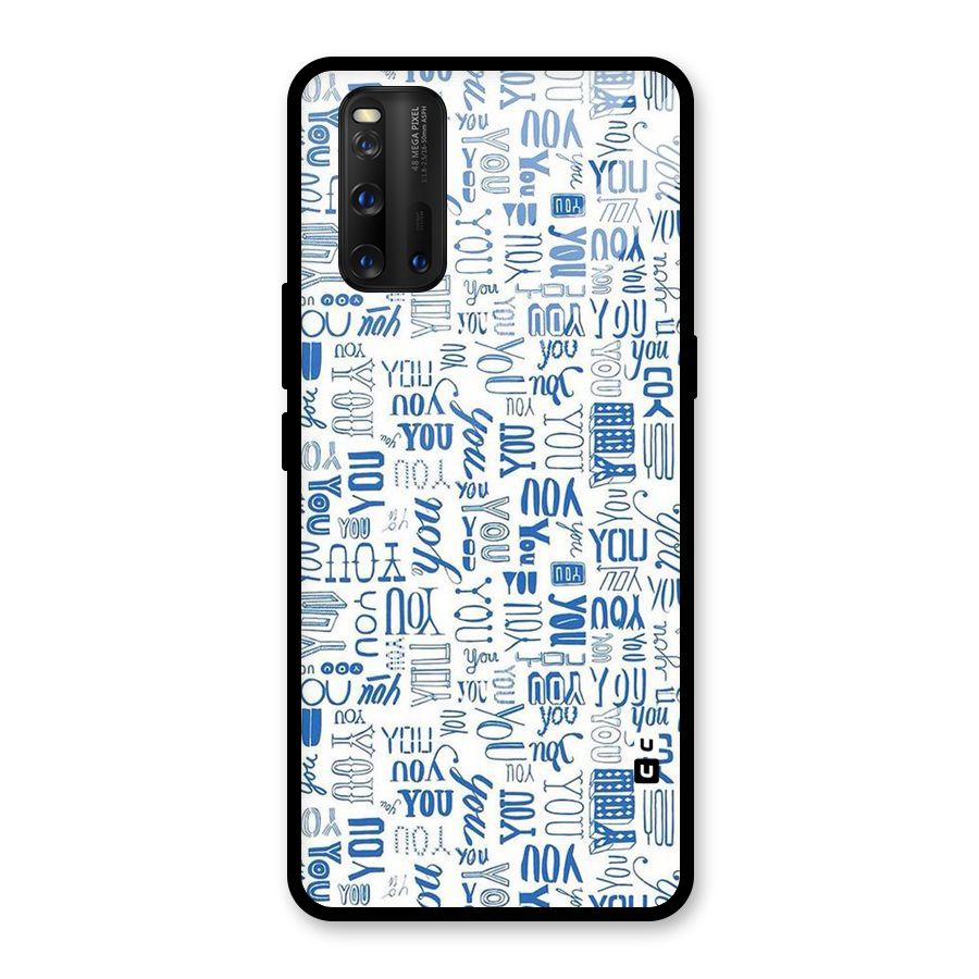 You Pattern Glass Back Case for Vivo iQOO 3