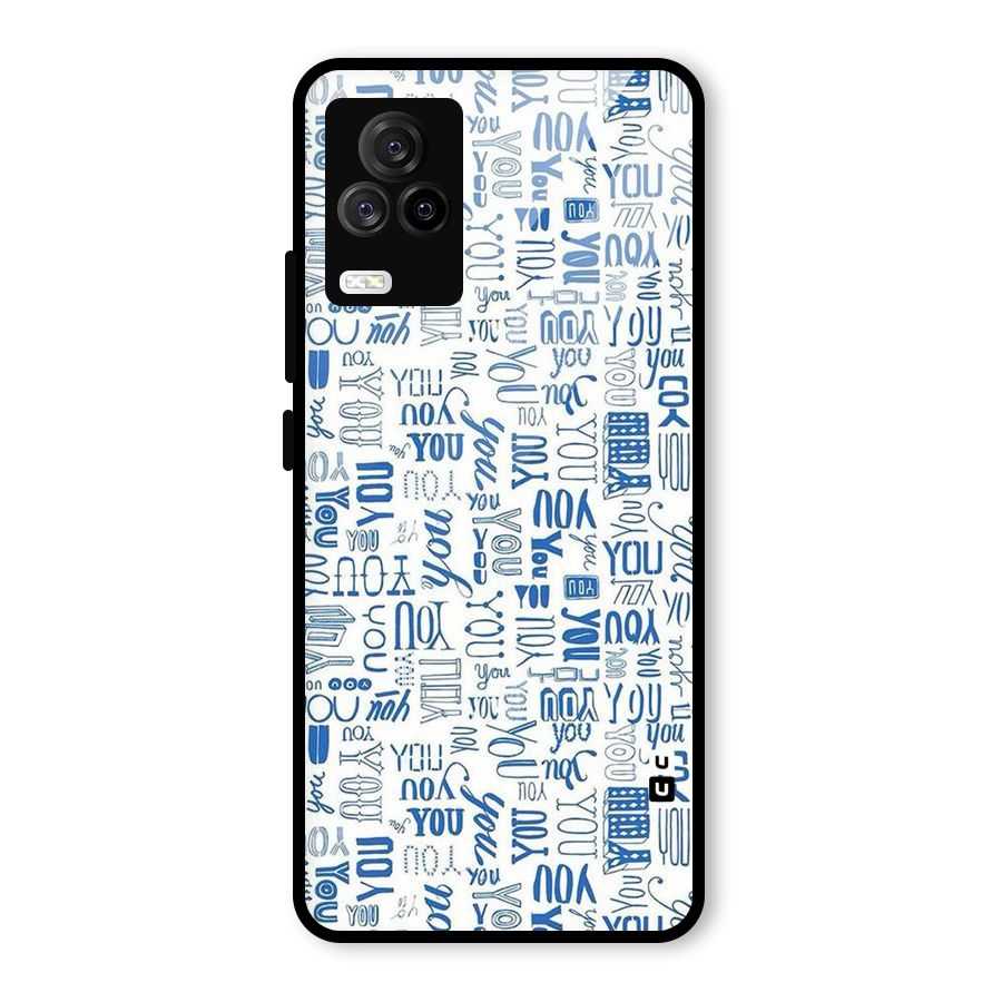 You Pattern Glass Back Case for Vivo iQOO 7 Legend 5G