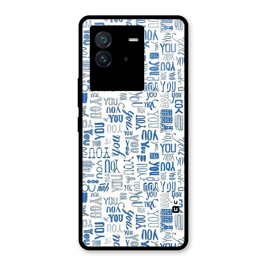 You Pattern Glass Back Case for Vivo iQOO Neo 6 5G
