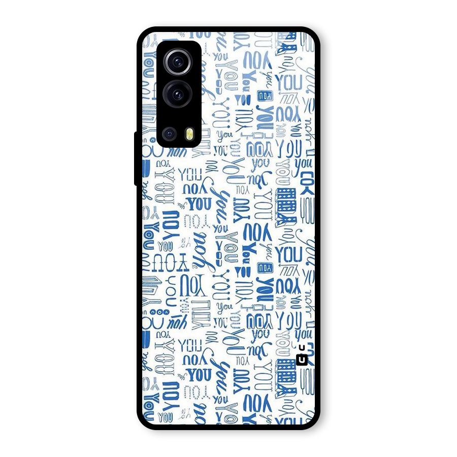 You Pattern Glass Back Case for Vivo iQOO Z3