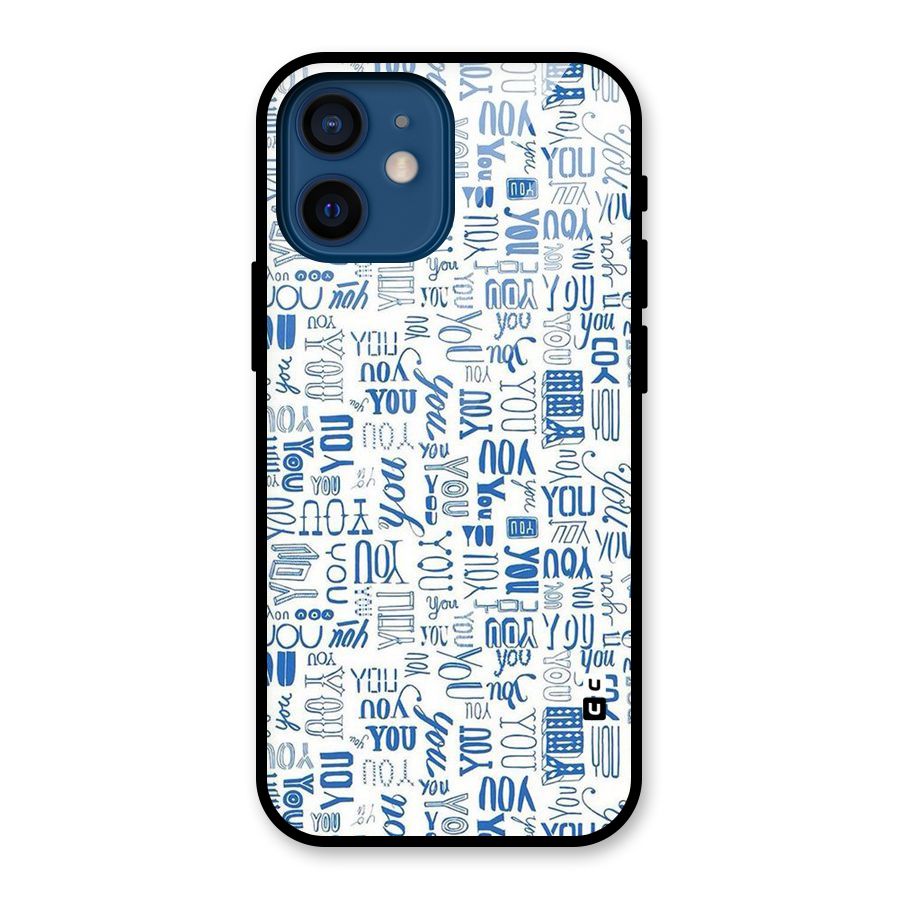 You Pattern Glass Back Case for iPhone 12 Mini