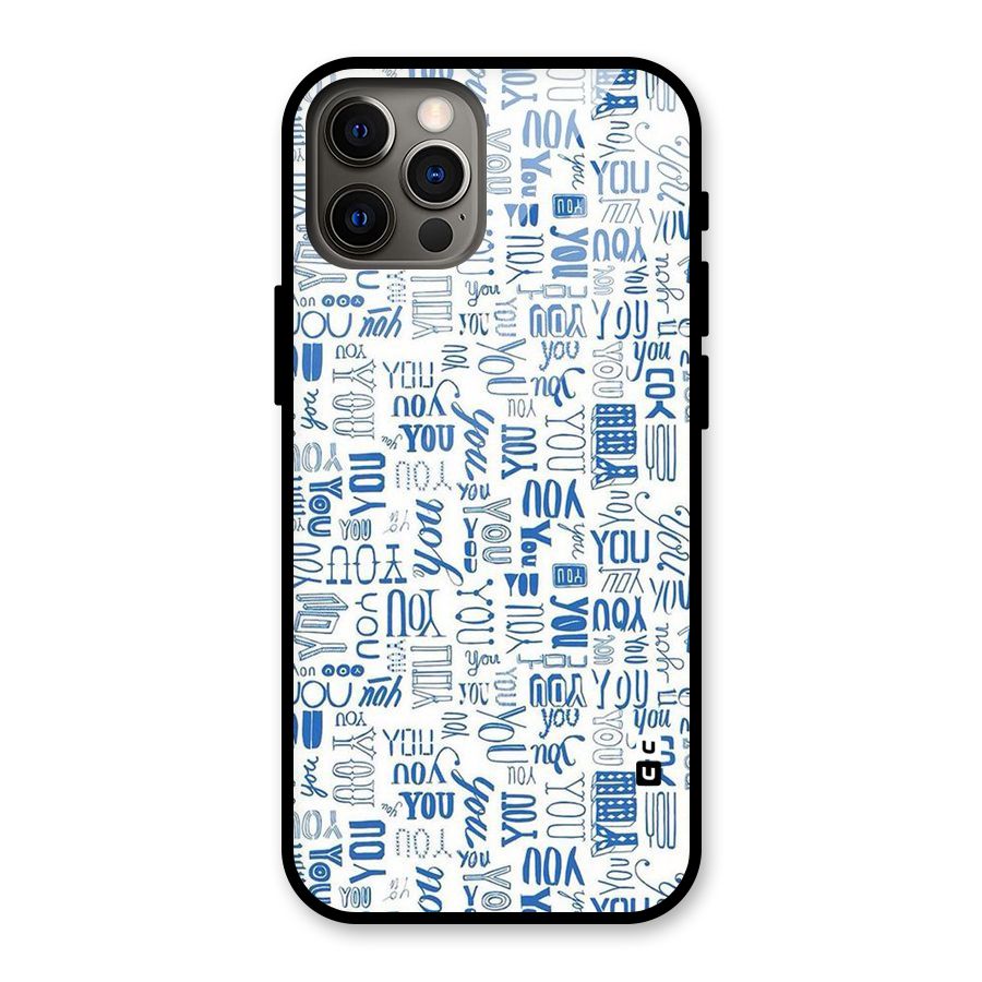 You Pattern Glass Back Case for iPhone 12 Pro